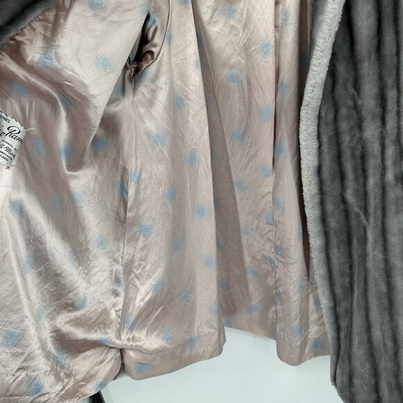 formal retro mink-o-rama glam regency gray S M - Picture 2 of 10
